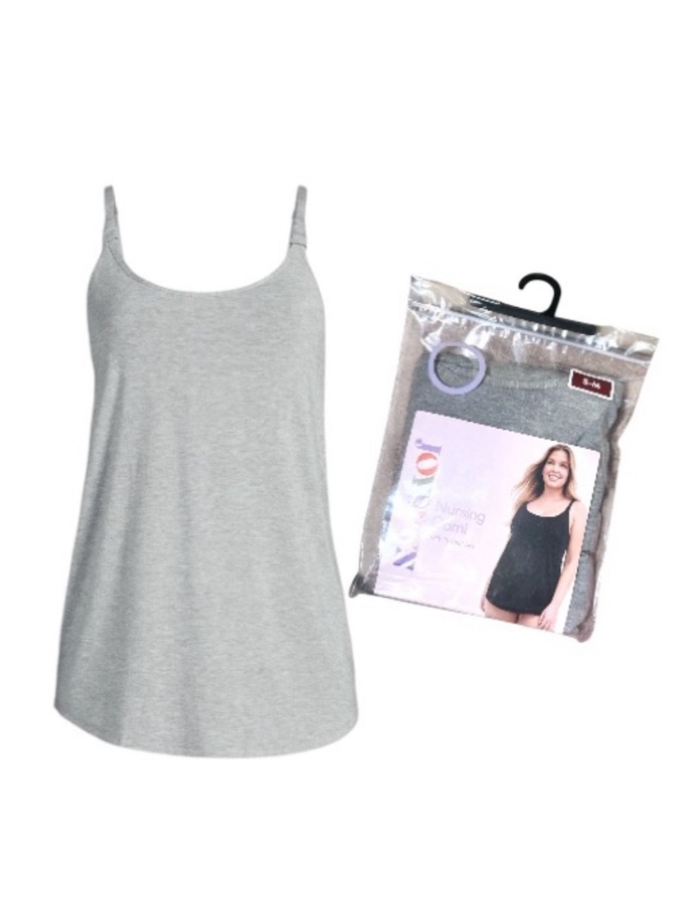Joyspun Nursing Cami Tank Top With Built In Shelf Bra
